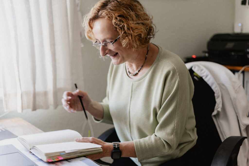 Motorrad Coachin bei der Planung